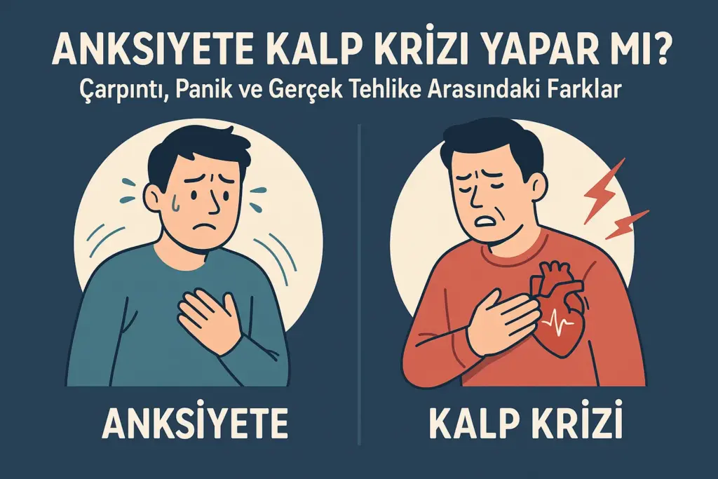 Anksiyete Kalp Krizi Yapar mı? Çarpıntı, Panik ve Gerçek Tehlike Arasındaki Farklar