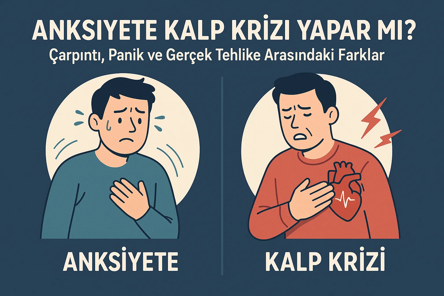 anksiyete kalp krizi yapar mı