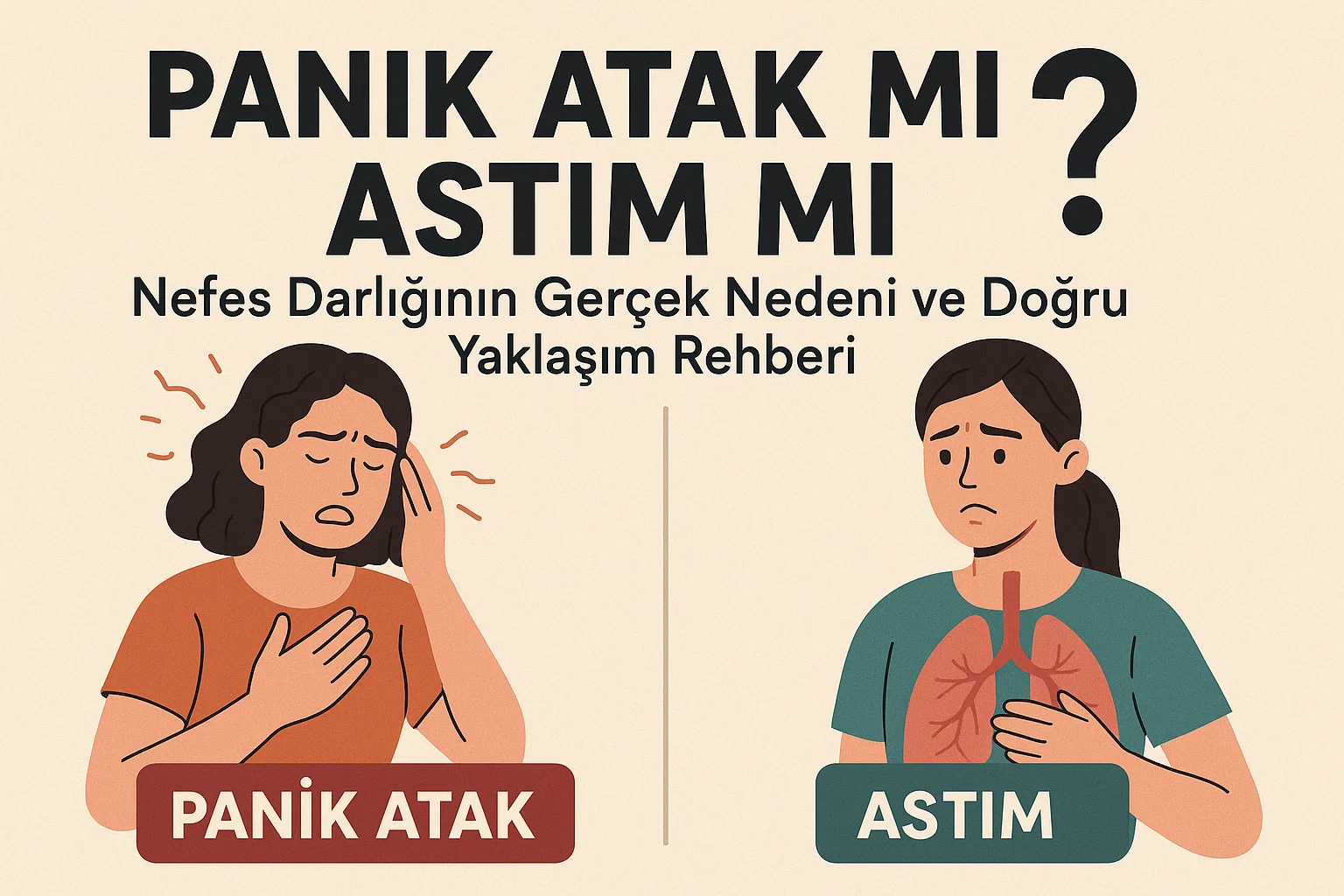 panik atak ile astım arasındaki fark